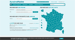 Desktop Screenshot of horairespiscine.com