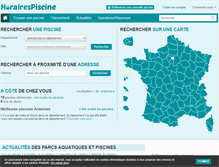 Tablet Screenshot of horairespiscine.com
